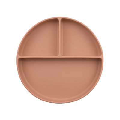 Tipo círculo da sução do grupo da placa do bebê do silicone dado forma para a alimentação da criança