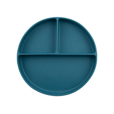 Tipo círculo da sução do grupo da placa do bebê do silicone dado forma para a alimentação da criança