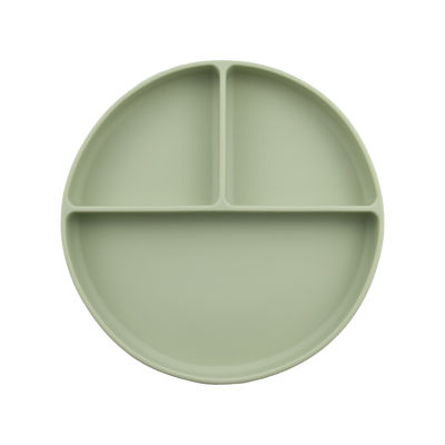 Tipo círculo da sução do grupo da placa do bebê do silicone dado forma para a alimentação da criança