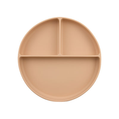 Tipo círculo da sução do grupo da placa do bebê do silicone dado forma para a alimentação da criança
