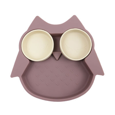 Owl Shape Silicone Baby Suction chapeia BPA não tóxico livre com a cor de Pantone