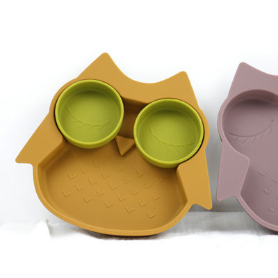 Owl Shape Silicone Baby Suction chapeia BPA não tóxico livre com a cor de Pantone