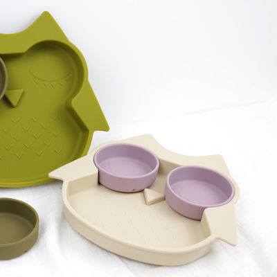 Owl Shape Silicone Baby Suction chapeia BPA não tóxico livre com a cor de Pantone
