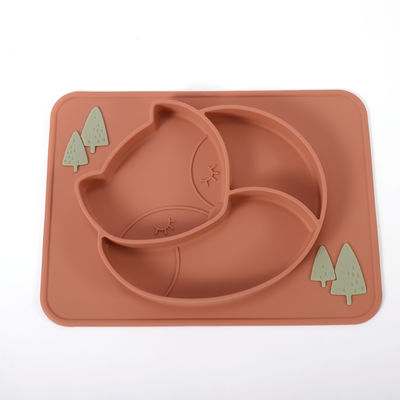 O silicone dividido sução da criança chapeia brandamente com personaliza o logotipo