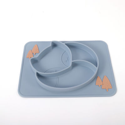 O silicone dividido sução da criança chapeia brandamente com personaliza o logotipo