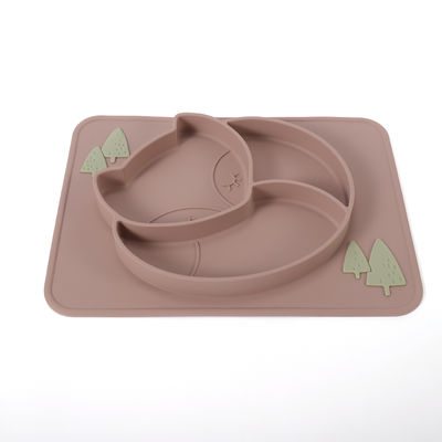 O silicone dividido sução da criança chapeia brandamente com personaliza o logotipo