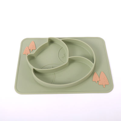 O silicone dividido sução da criança chapeia brandamente com personaliza o logotipo