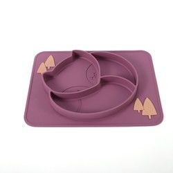 O silicone dividido sução da criança chapeia brandamente com personaliza o logotipo