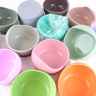 A bacia amigável do silicone de Eco ajustou a forma redonda para o OEM do curso da família