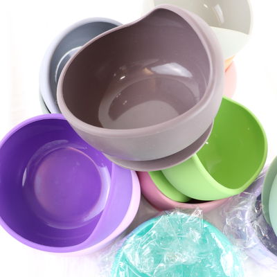 A bacia amigável do silicone de Eco ajustou a forma redonda para o OEM do curso da família