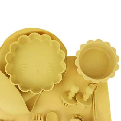 A bacia do silicone da sução ajustou o PVC livre de BPA livre para crianças infantis unisex
