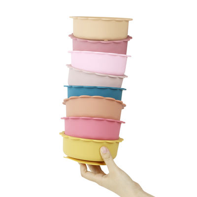 A bacia do silicone da sução ajustou o PVC livre de BPA livre para crianças infantis unisex