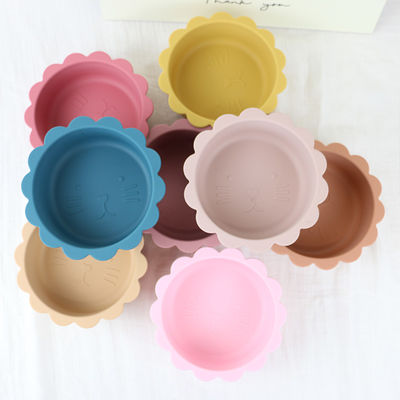 A bacia personalizada do silicone da sução ajustou o material livre não tóxico impermeável de BPA