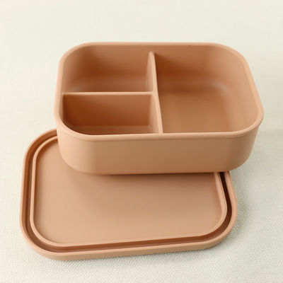 lancheira dobrável do silicone de 800ml 1200ml para o escritório exterior Bento