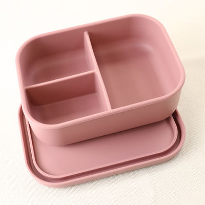 lancheira dobrável do silicone de 800ml 1200ml para o escritório exterior Bento