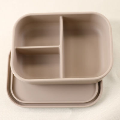 lancheira dobrável do silicone de 800ml 1200ml para o escritório exterior Bento