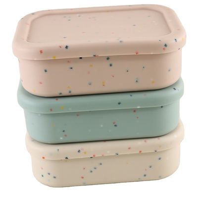 Recipiente de armazenamento sustentável do alimento do silicone para o ODM dos trabalhadores de estudantes