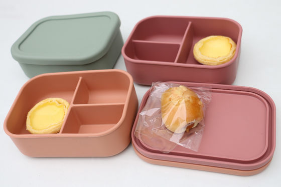 Recipiente de armazenamento sustentável do alimento do silicone para o ODM dos trabalhadores de estudantes