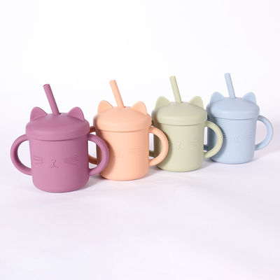 Copo Eco Cat Kitten Animal Style amigável do silicone da criança do produto comestível