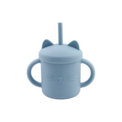 Copo Eco Cat Kitten Animal Style amigável do silicone da criança do produto comestível