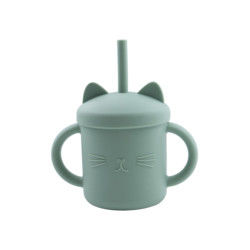 Copo Eco Cat Kitten Animal Style amigável do silicone da criança do produto comestível
