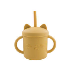 Copo Eco Cat Kitten Animal Style amigável do silicone da criança do produto comestível