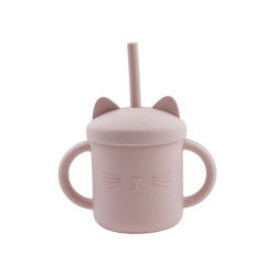Copo Eco Cat Kitten Animal Style amigável do silicone da criança do produto comestível