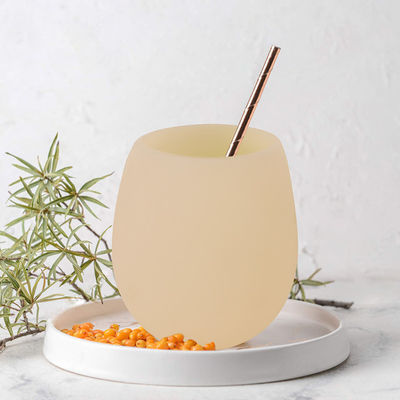 O copo BPA da água do silicone da cor de Panton não livra nenhum punho nenhuma tampa para a cerveja do vinho