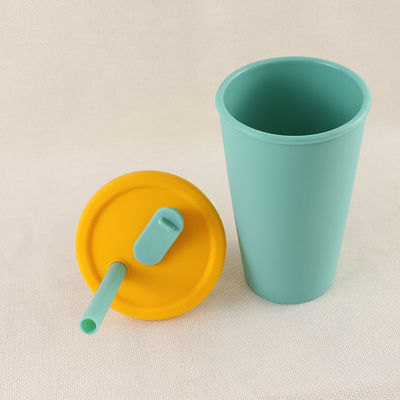 Copo de café dobrável 350ml do silicone do acampamento do curso com Straw Lid