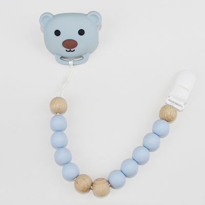 Corrente da chupeta do bebê do silicone do produto comestível com forma animal bonito da panda