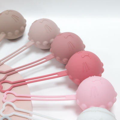 Caixa da chupeta do silicone do produto comestível, malote Cat Kitten Shape do suporte do manequim do silicone