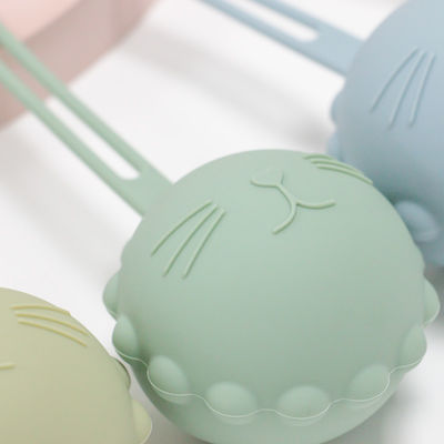 Caixa da chupeta do silicone do produto comestível, malote Cat Kitten Shape do suporte do manequim do silicone