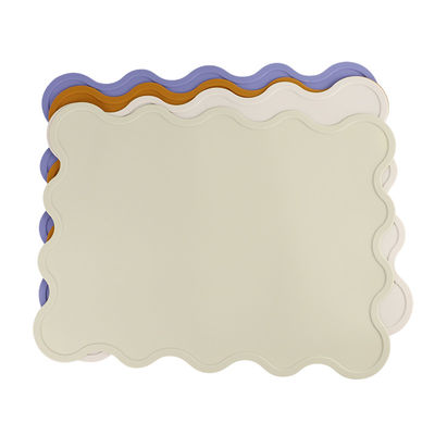 Cat Face Kids Silicone Placemat, esteira de alimentação de Mat Heat Resistant Waterproof da mesa de jantar do silicone