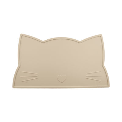 Cat Face Kids Silicone Placemat, esteira de alimentação de Mat Heat Resistant Waterproof da mesa de jantar do silicone