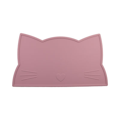 Cat Face Kids Silicone Placemat, esteira de alimentação de Mat Heat Resistant Waterproof da mesa de jantar do silicone