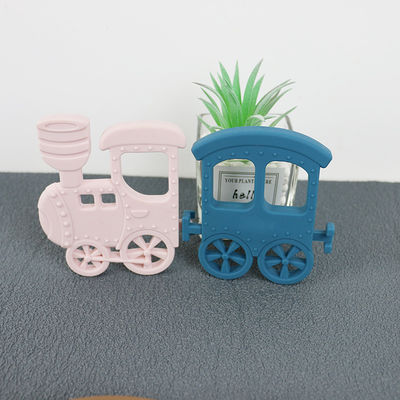 Pouco bebê Teether do silicone do trem para a colar Toy Non Toxic