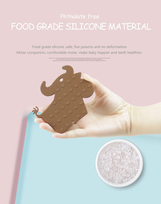 Bebê livre Teether do silicone de BPA Chewable para o OEM de nutrição do presente