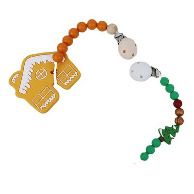 Árvore de Natal Teether do silicone de DIY, grânulos de borracha macios seguros para sair os dentes