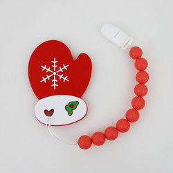 Árvore de Natal Teether do silicone de DIY, grânulos de borracha macios seguros para sair os dentes