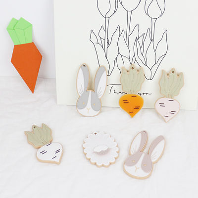 Carneiros Bunny Personalised Silicone Teether BPA livre para o bebê recém-nascido