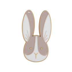 Carneiros Bunny Personalised Silicone Teether BPA livre para o bebê recém-nascido