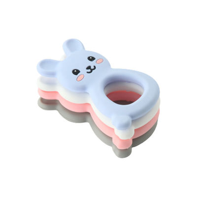 Anel de Teether do silicone de Montessori, silicone que sai os dentes Toy For Children Newborn Infant