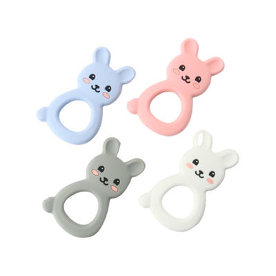 Anel de Teether do silicone de Montessori, silicone que sai os dentes Toy For Children Newborn Infant