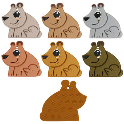 Bebê Teether BPA Eco livre do silicone do produto comestível do urso amigável