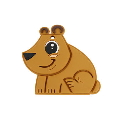 Bebê Teether BPA Eco livre do silicone do produto comestível do urso amigável
