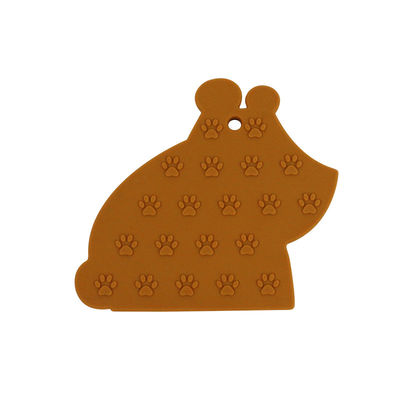 Bebê Teether BPA Eco livre do silicone do produto comestível do urso amigável