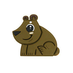 Bebê Teether BPA Eco livre do silicone do produto comestível do urso amigável