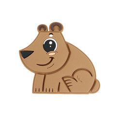 Bebê Teether BPA Eco livre do silicone do produto comestível do urso amigável