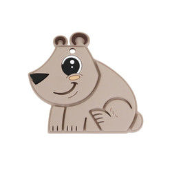Bebê Teether BPA Eco livre do silicone do produto comestível do urso amigável