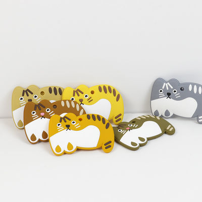 Cat Kitten Silicone Baby Teether animal BPA livre para sair os dentes da criança